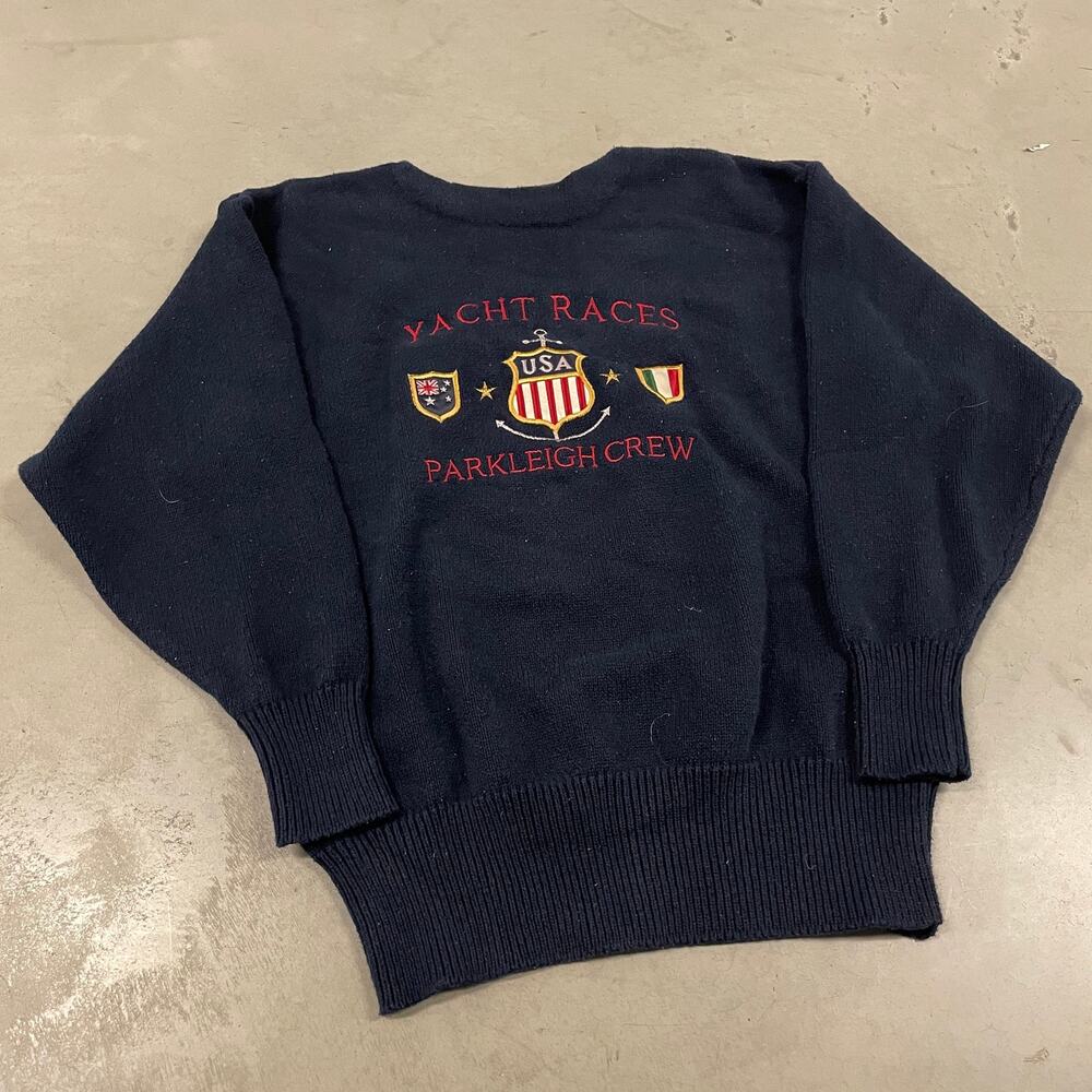 Vintage 90s embroidered yacht race sweater